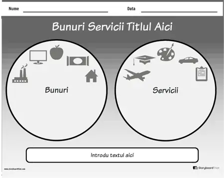 Noua pagină Creați șablon 1 pentru bunuri și servicii (alb-negru)