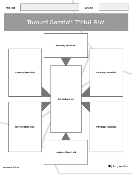 Noua pagină Creați un șablon 3 pentru bunuri și servicii (alb-negru)