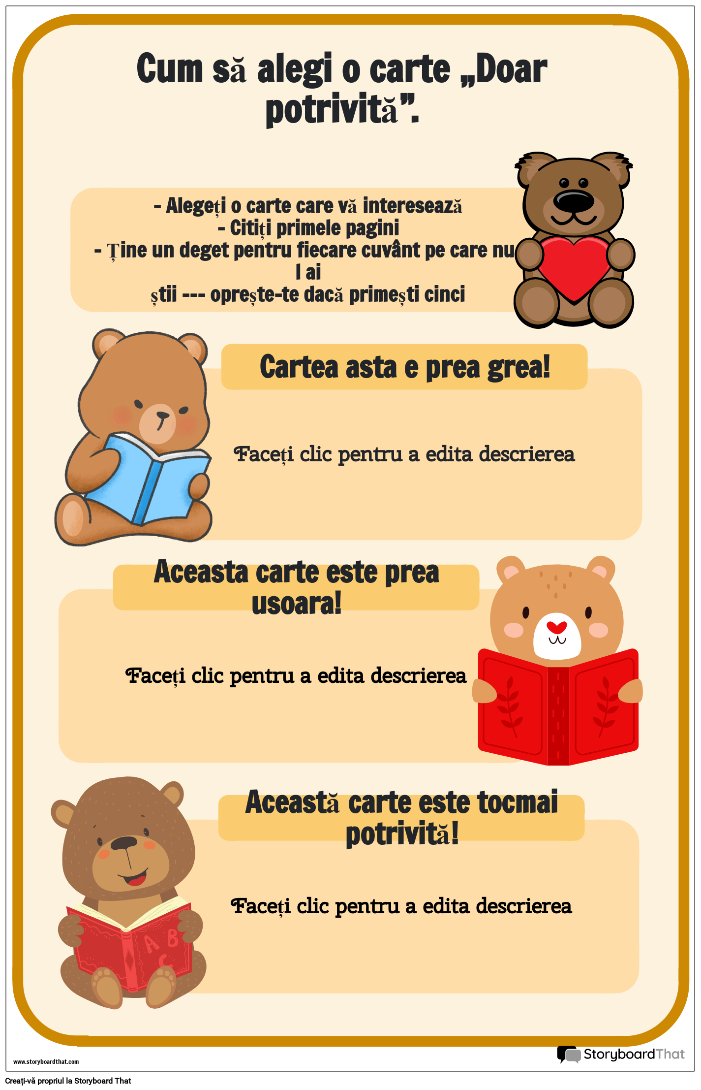 Poster de Carte cu Tematica Ursului