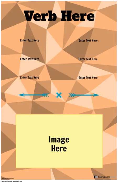 Poster de Conjugare a Verbelor Verticale