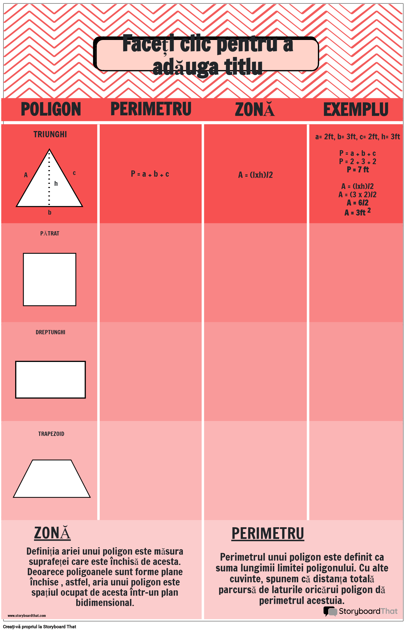 Poster pentru zonă și perimetru cu tematică roz