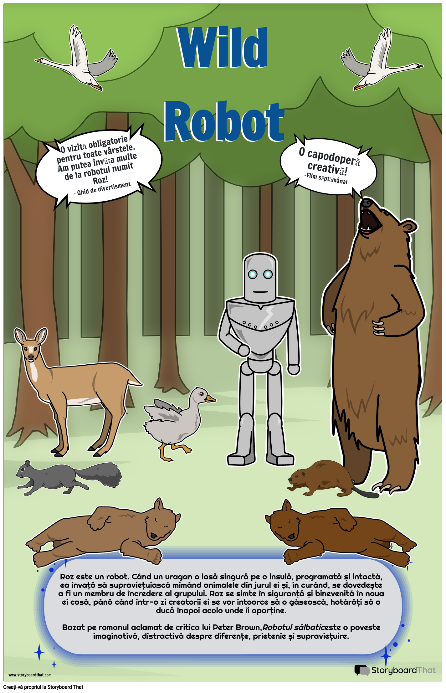 Posterul Filmului Robotul Sălbatic