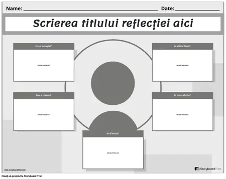 Scrieți Reflect Alb-negru 4
