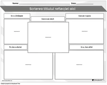 Scrieți Reflectați Alb-negru 3