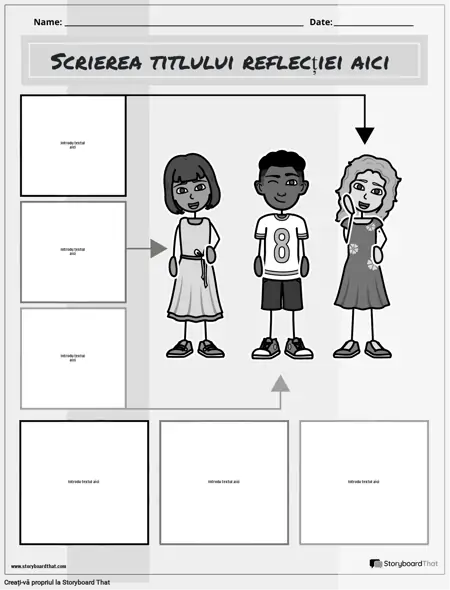 Scrie Reflect Alb-negru 1