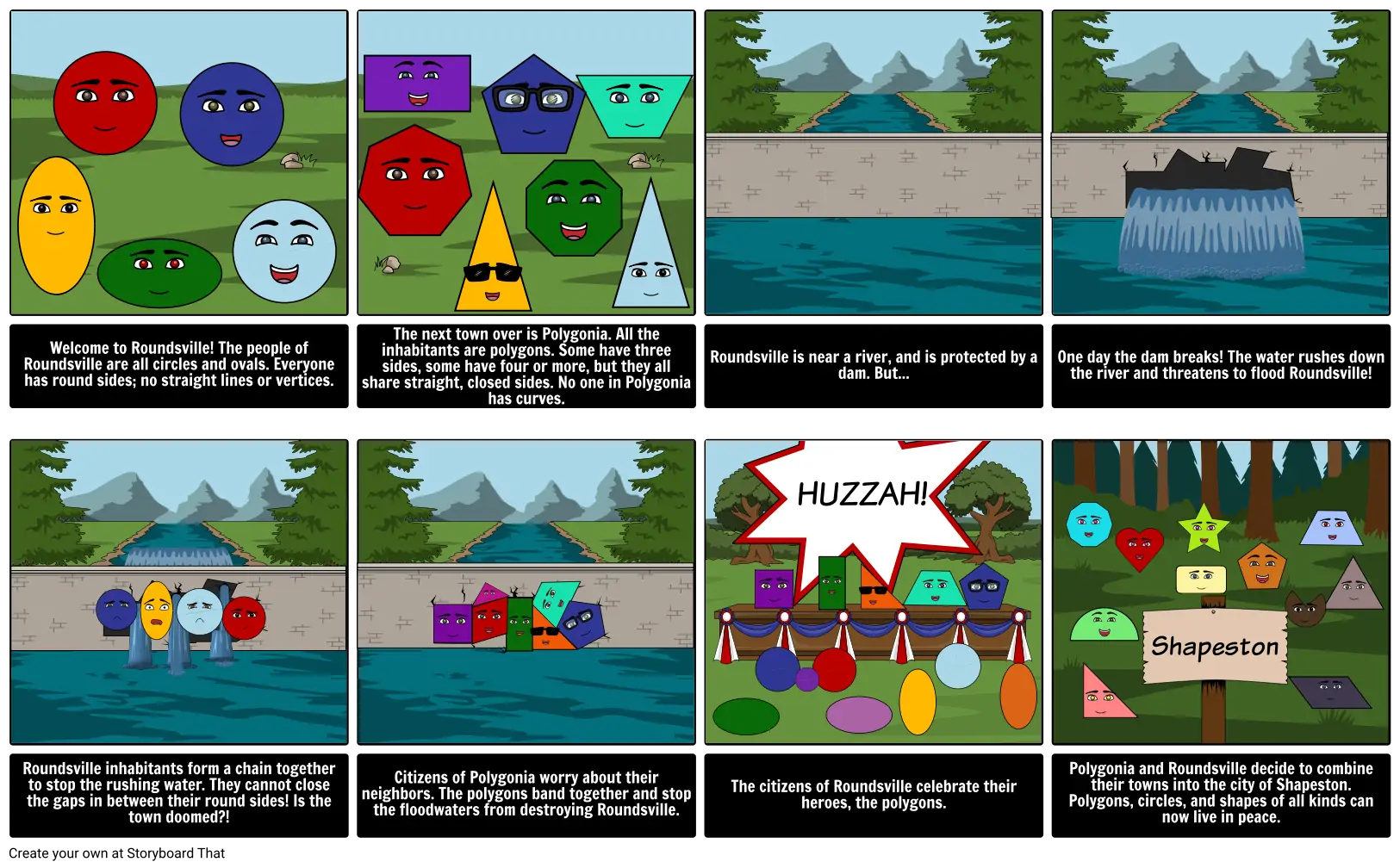 Intro to Geometry-Polygonia and Roundsville