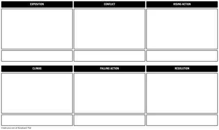 Plot Diagram Planner Storyboard Template