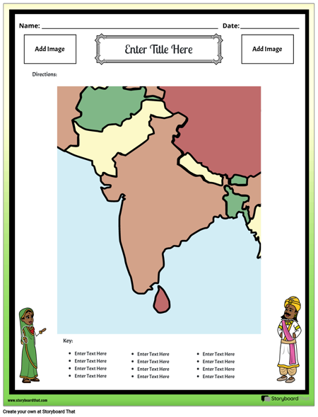 Mapa Indie