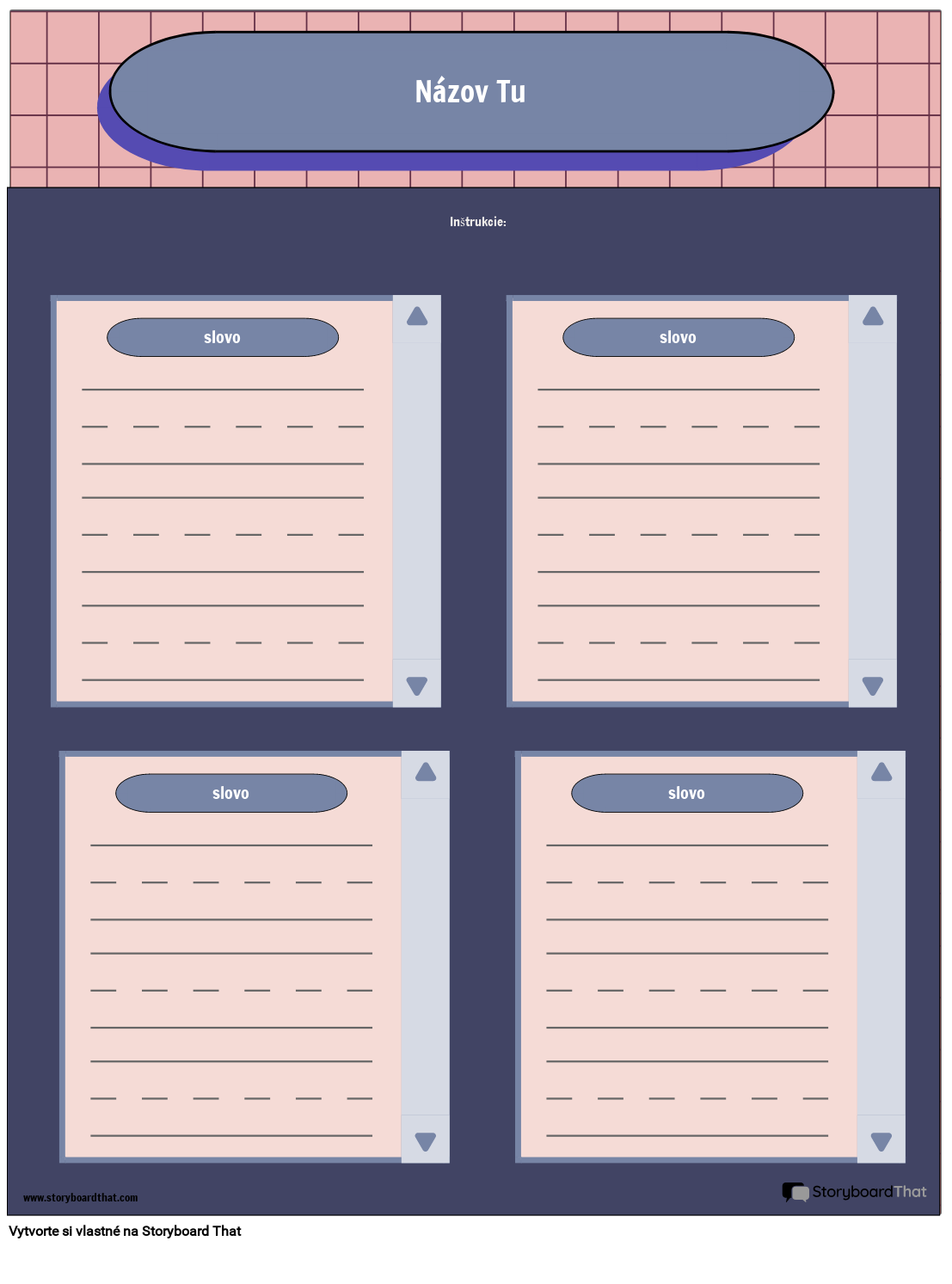 Phonics Rhyming Words Activity Sheet Storyboard