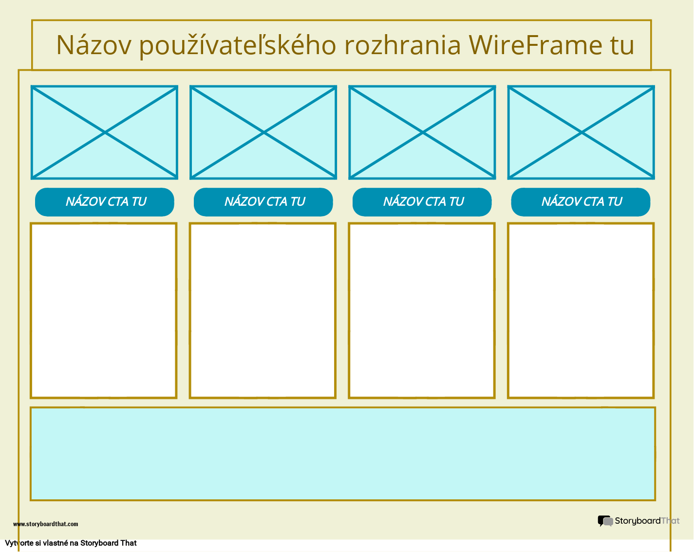 Šablóna Firemného Používateľského Rozhrania WireFrame 4