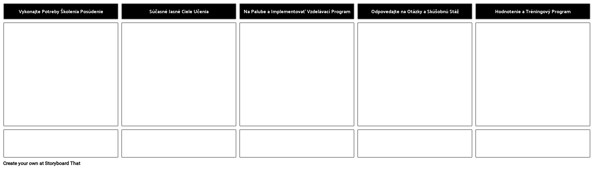 Šablóna Školiaceho Programu