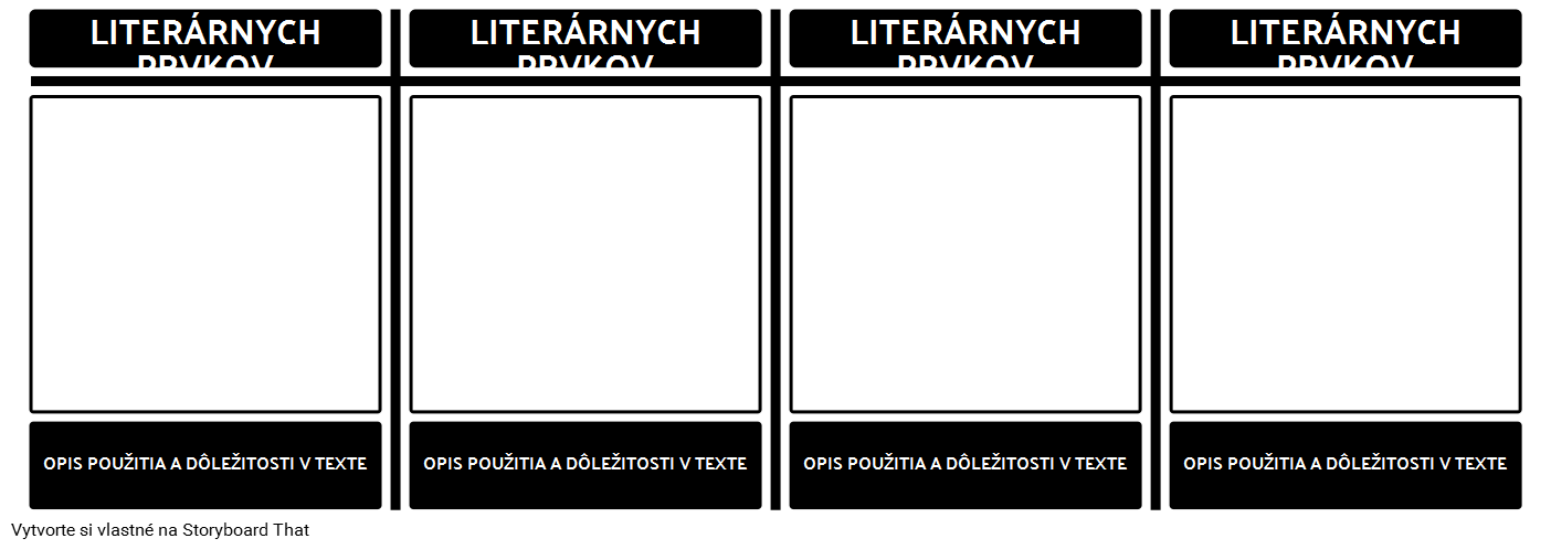 T-graf Literárnych Prvkov