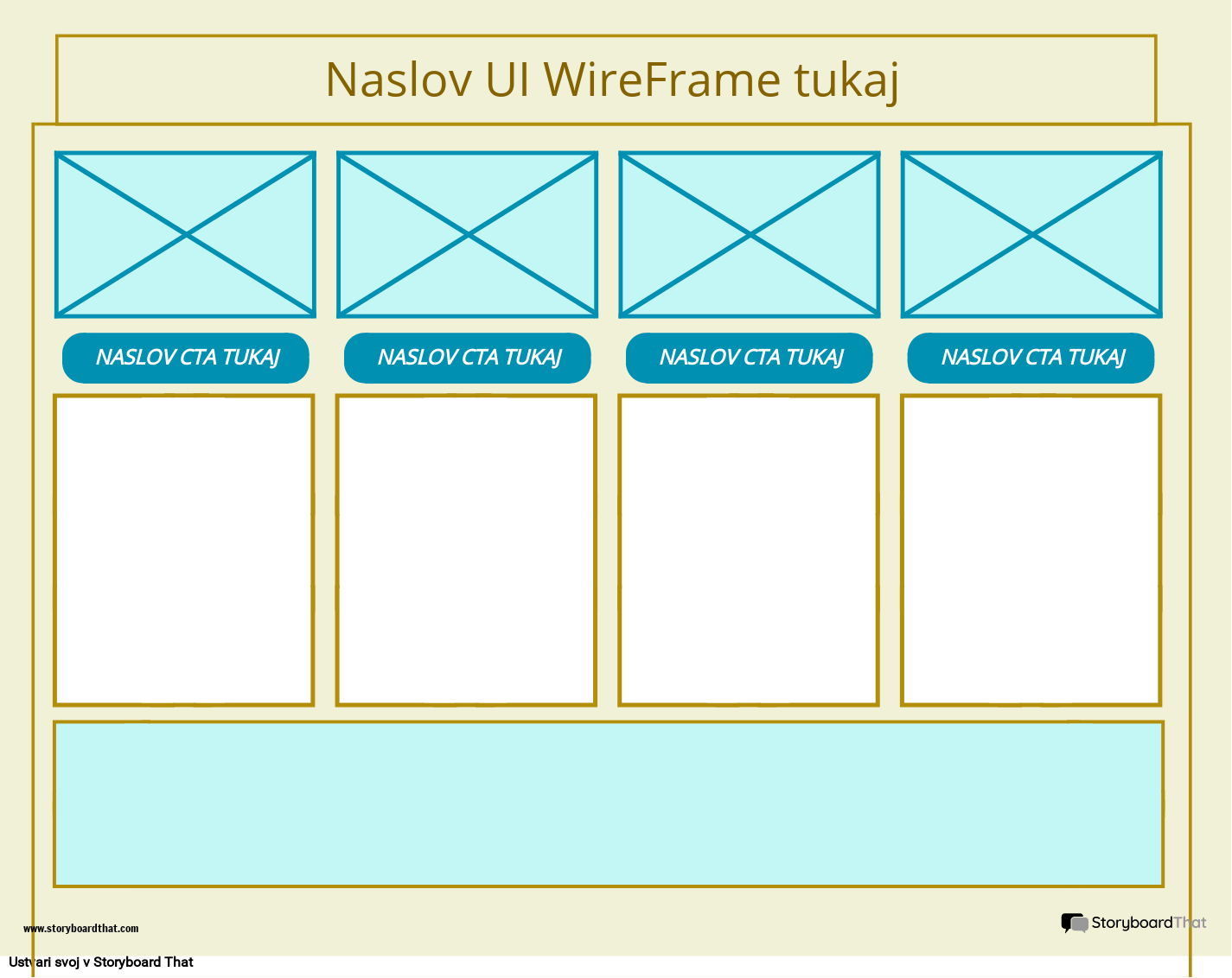 4. Predloga WireFrame Uporabniškega Vmesnika Podjetja