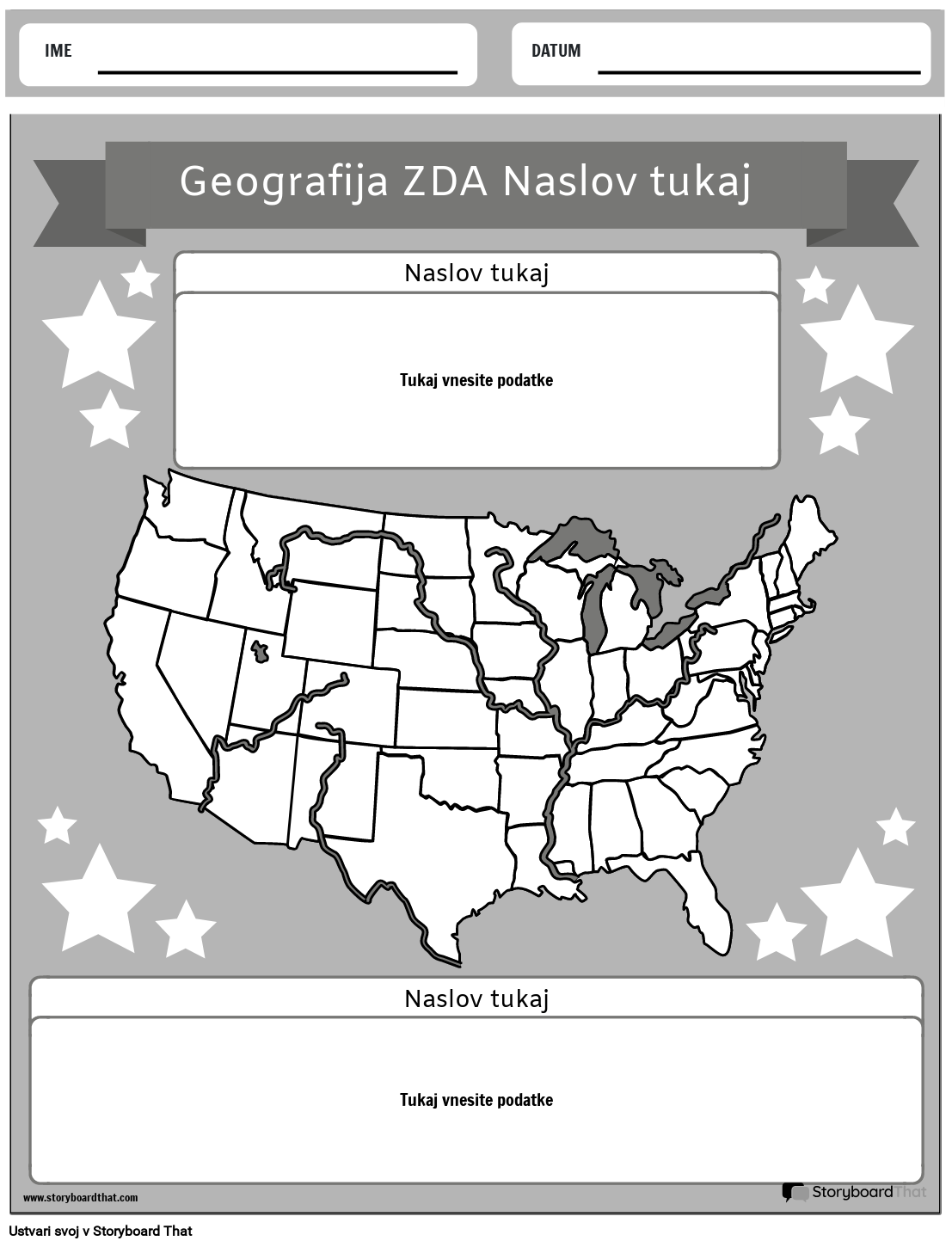 Črno-beli Geoportret ZDA 1