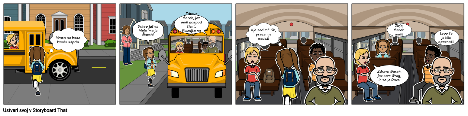 Družbena Zgodba - Sarah na Avtobusu