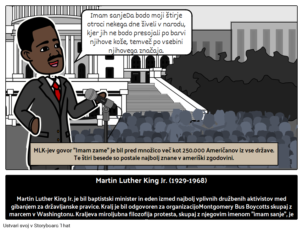 Vodja Državljanskih Pravic dr. Martin Luther King, ml. 