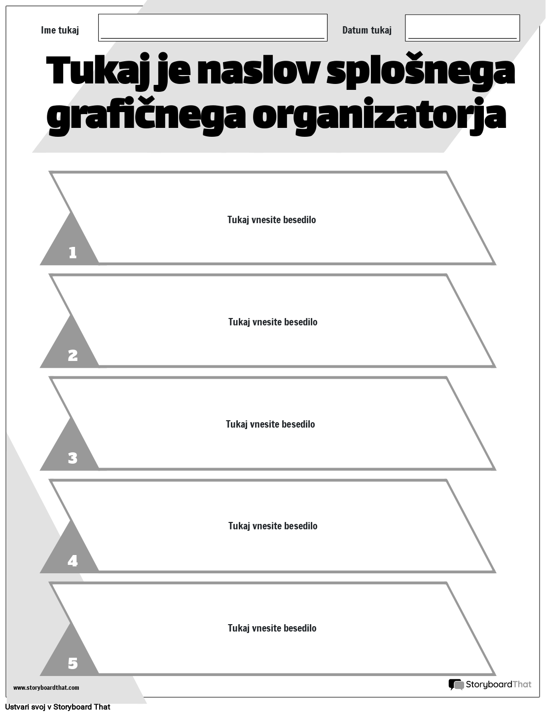 New Create Page General Graphic Organizer 5 (črno-belo)