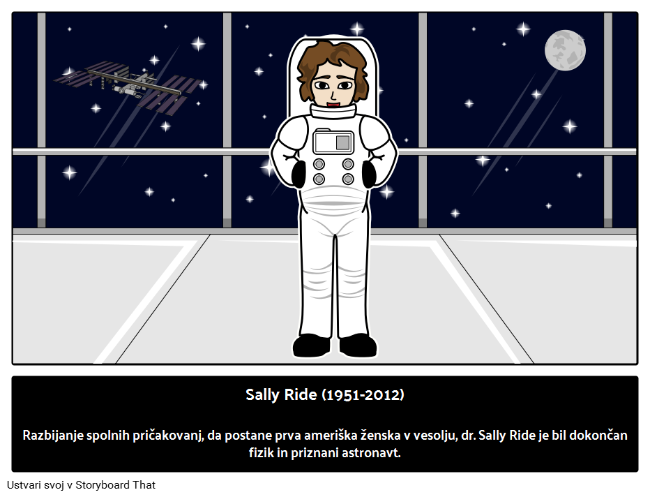 Sally Ride: Prva ameriška ženska v vesolju 