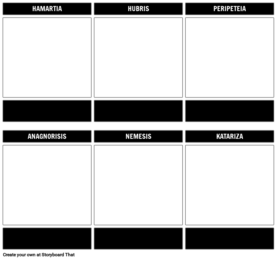 Tragic Hero Template Blank