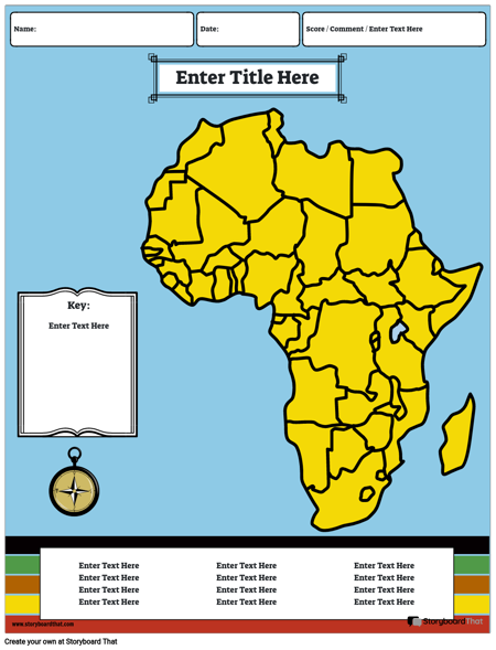 Zemljevid Afrike