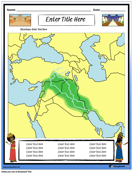 Zemljevid Mezopotamije