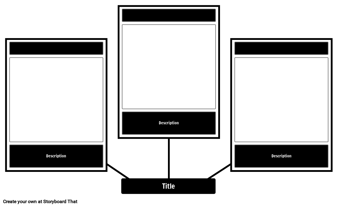 Spider Diagram Template with 3 Empty Boxes