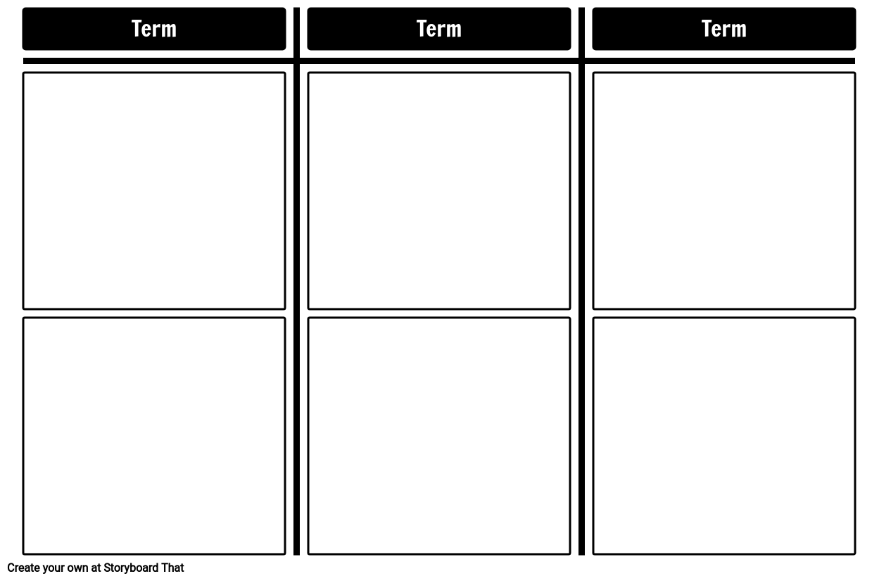 3 Column T-Chart Template