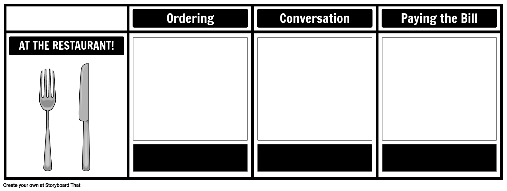 At the Restaurant Template