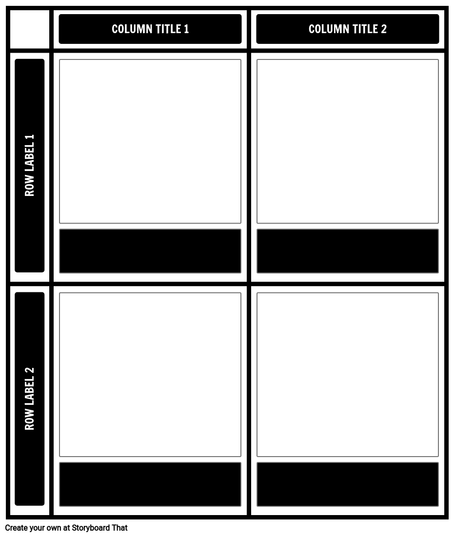 Blank 2x2 Chart