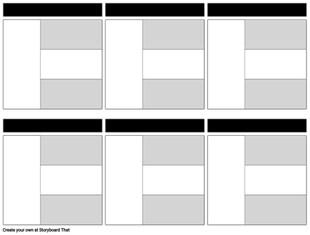 Character Analysis Templates | Storyboard Template Activities