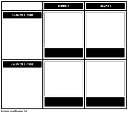 Character Analysis Templates | StoryboardThat