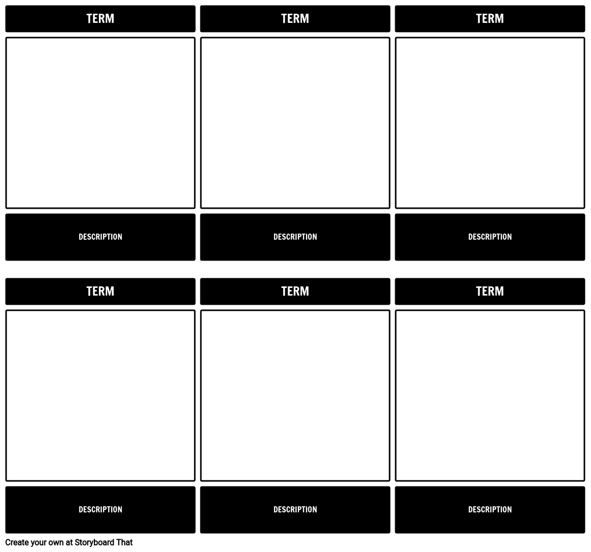 Important Term Template Storyboard templates