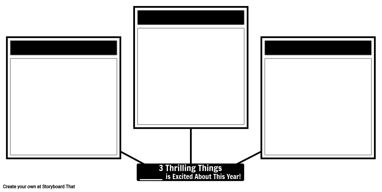 Three Thrilling Things Template