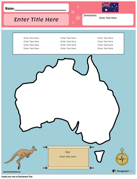Australien Karta