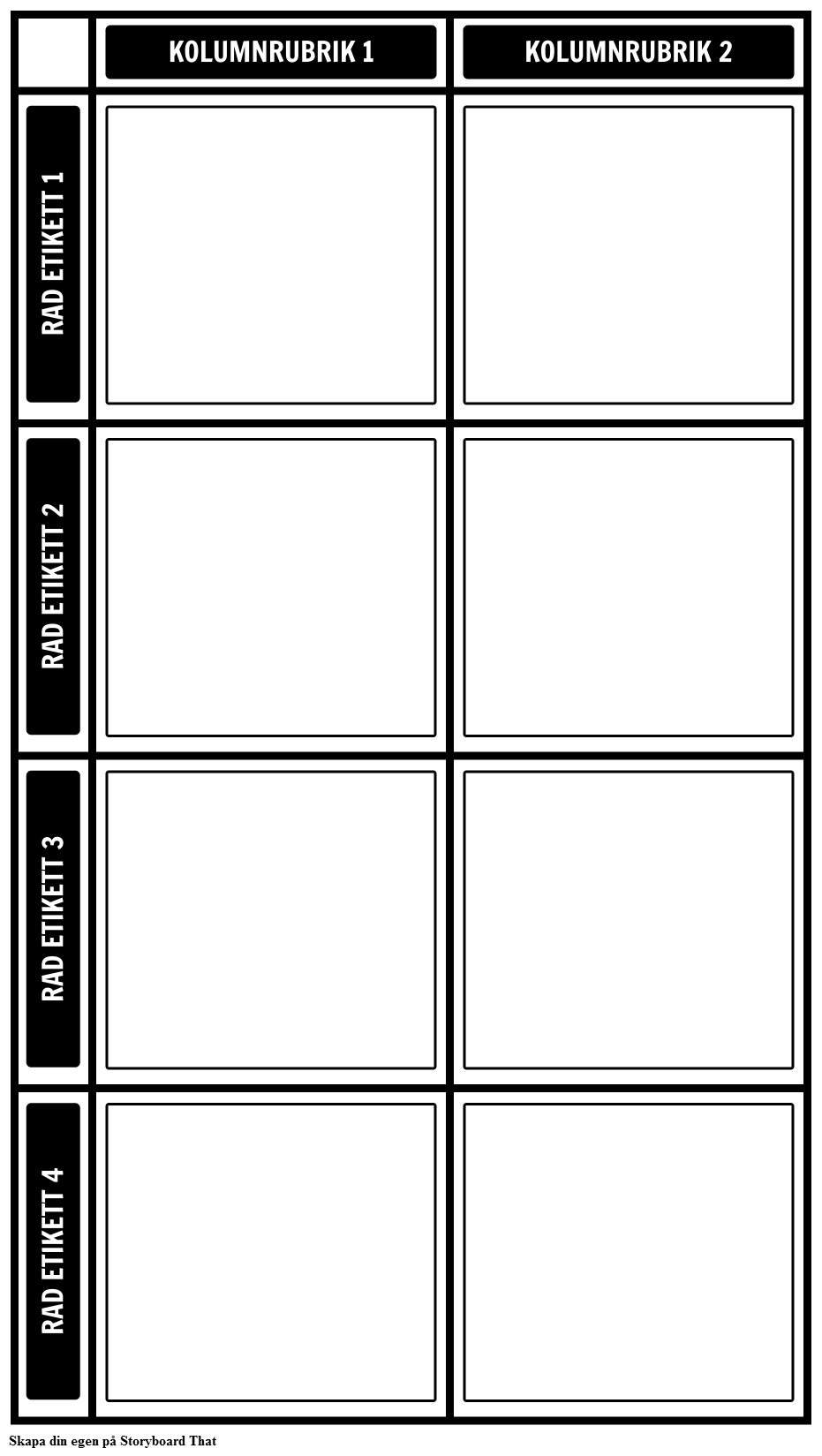 Blank 2X4 Diagram