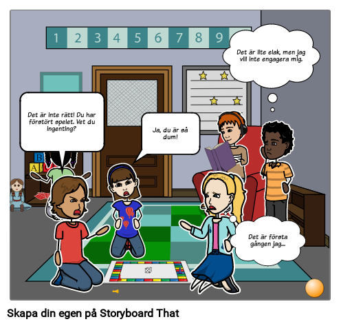 Character Education - komisk storyboard