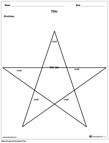Huvudidé och Detaljer Stjärna