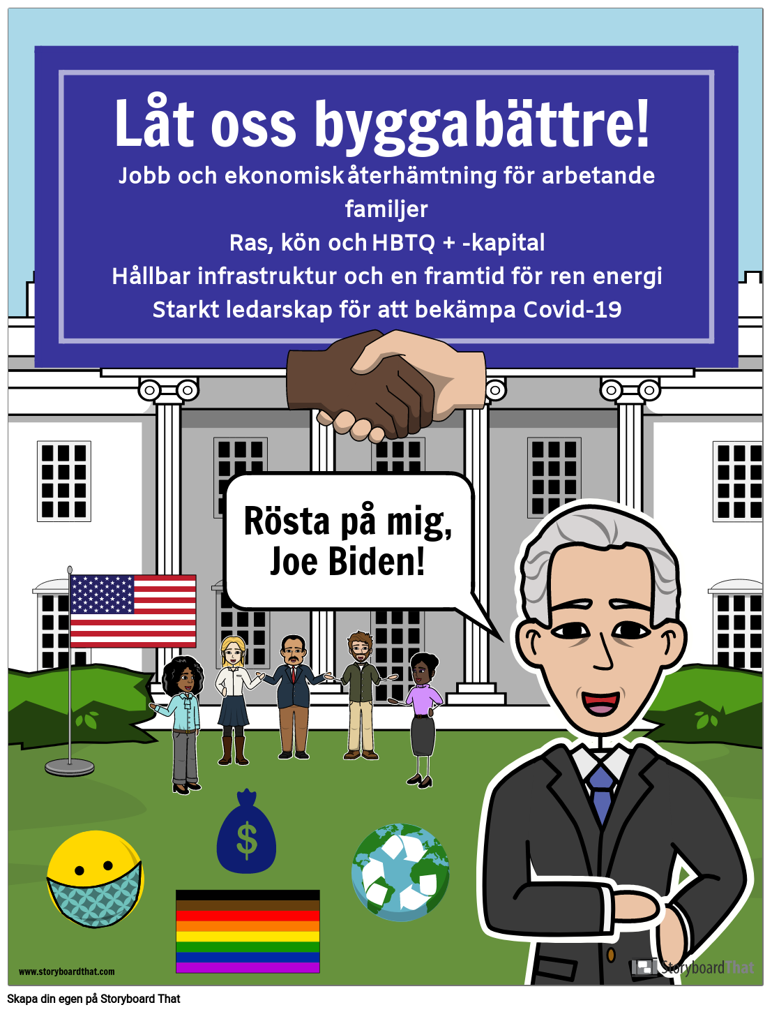 Kampanjaffisch för Joe Biden