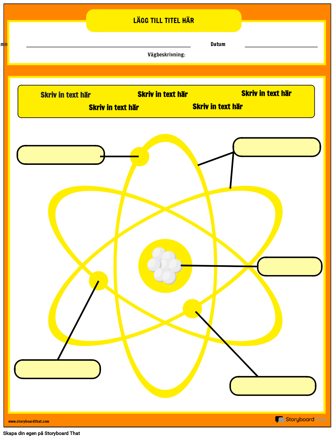 Modell av Atom-arbetsblad