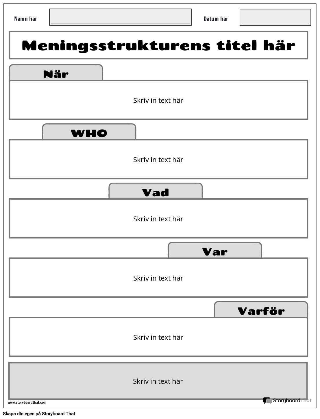 Ny skapa sidmeningsstrukturmall 1 (svartvit)
