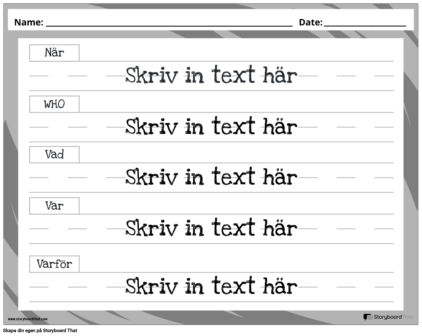Ny skapa sidmeningsstrukturmall 4 (svartvit)