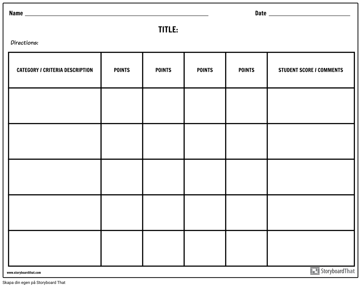 Rubrik - Grid