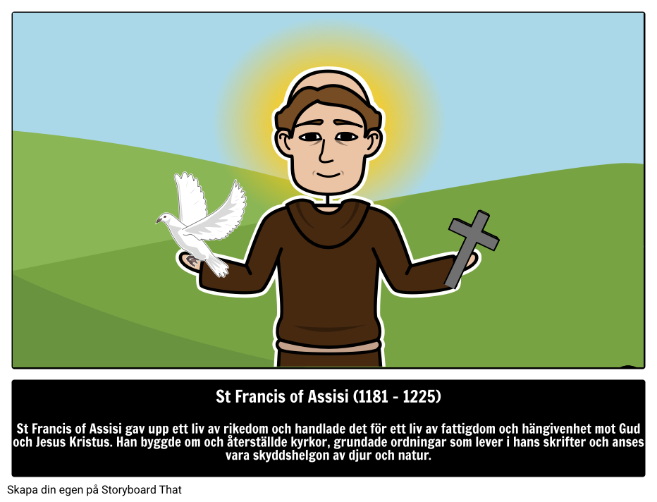 Vem var den helige Franciskus av Assisi? 