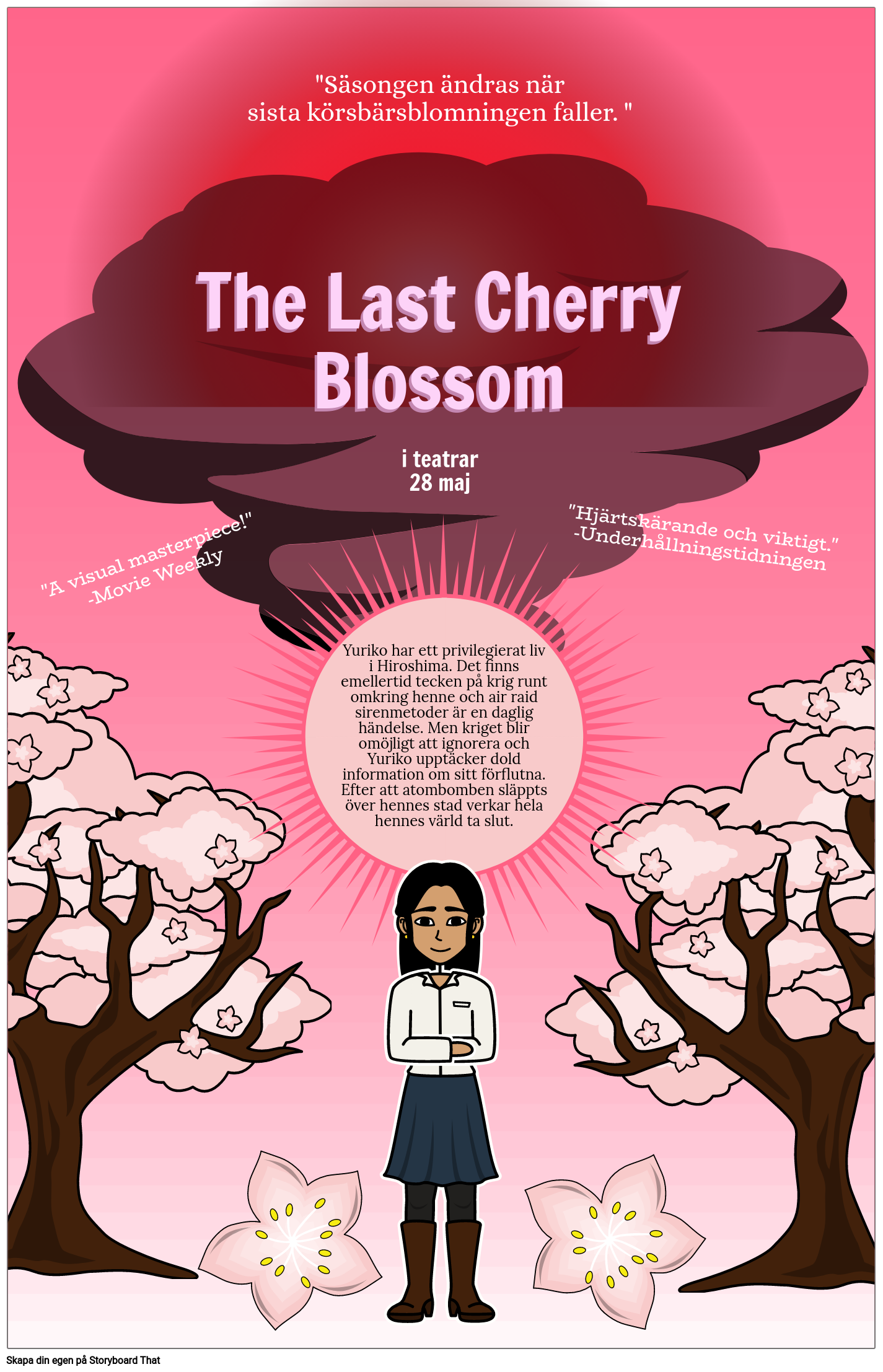 The Last Cherry Blossom - Exempel på Filmaffisch