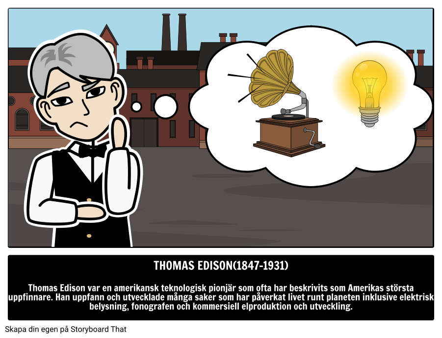 Thomas Edison: Amerikansk Uppfinnare 