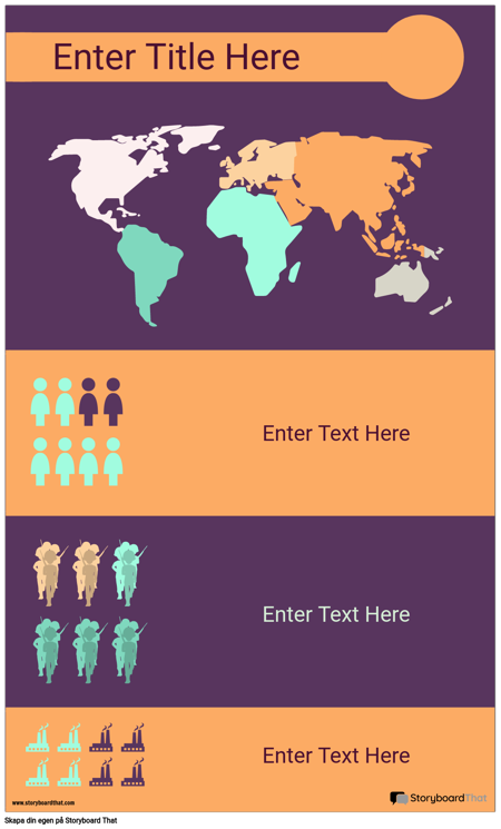 Världen Infographic Mall