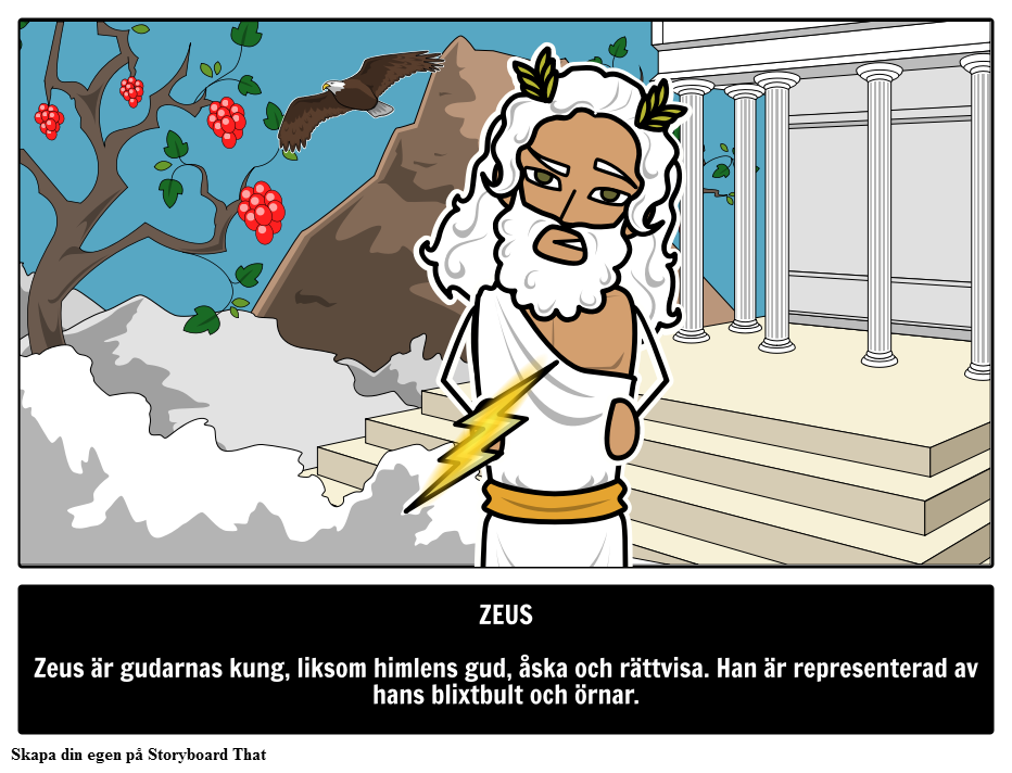 Zeus - den Grekiska Himlens gud 