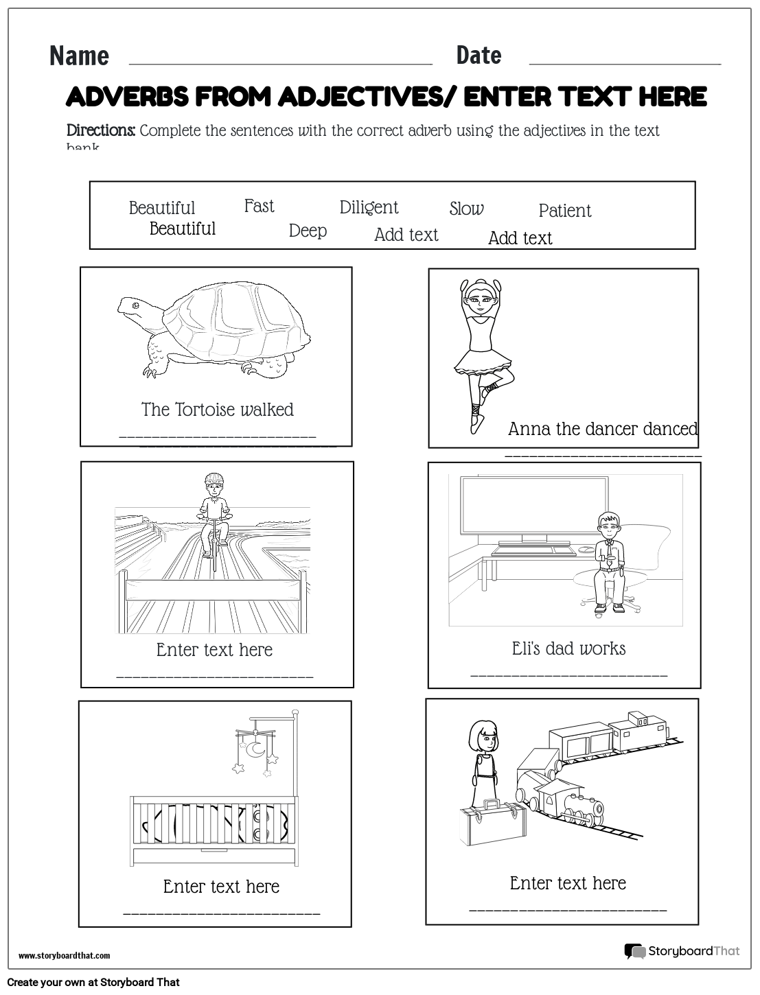 Adverb Worksheets for Kids