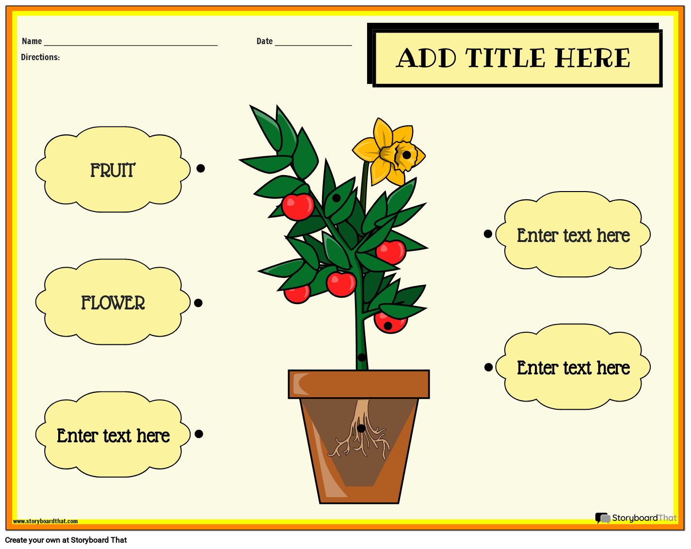 Anatomy of a Flower for Preschool