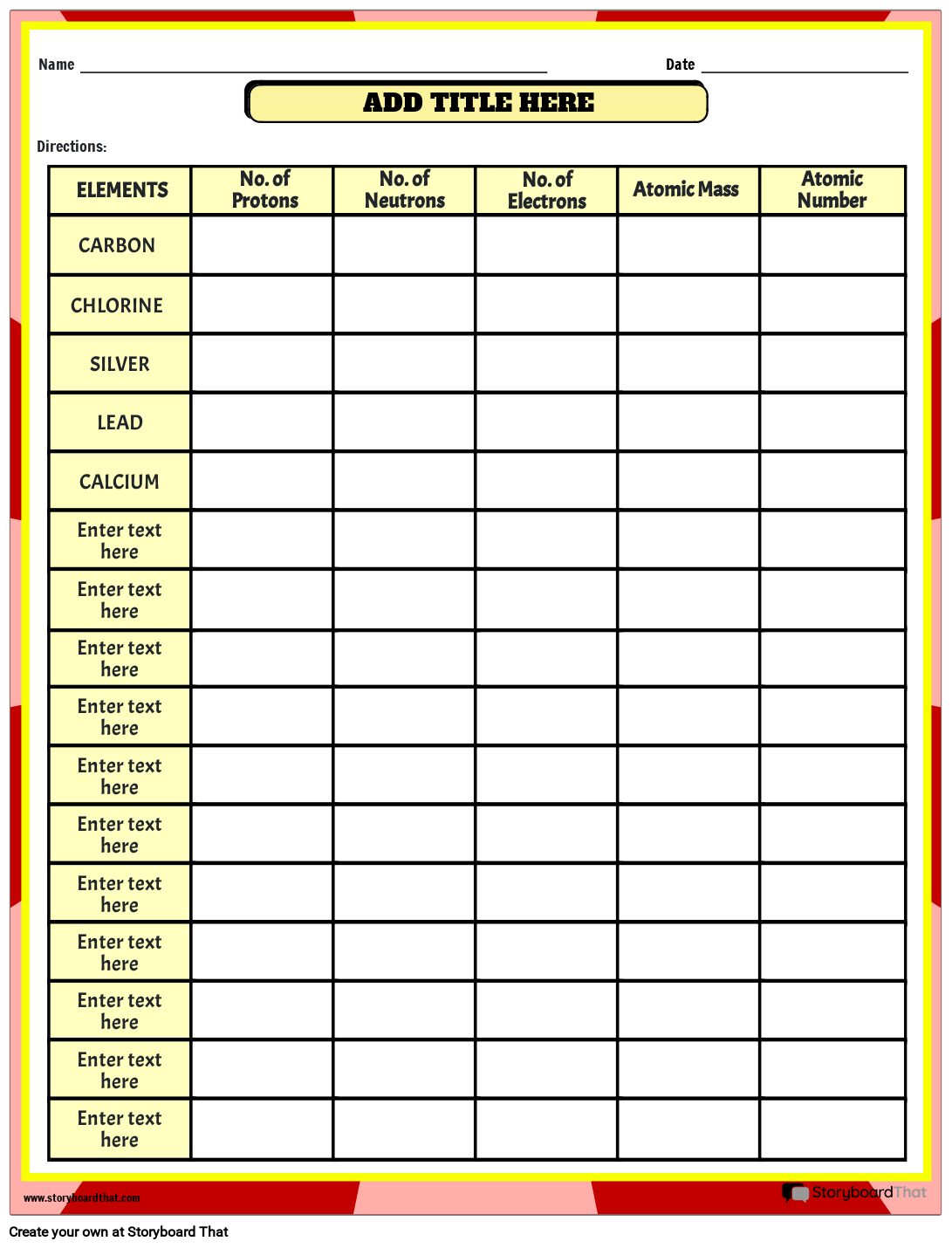 Sort Elements Chart with Electrons PDF
